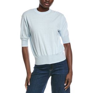 Autumn Cashmere Womens  Relaxed Crewneck Sweater, Blue